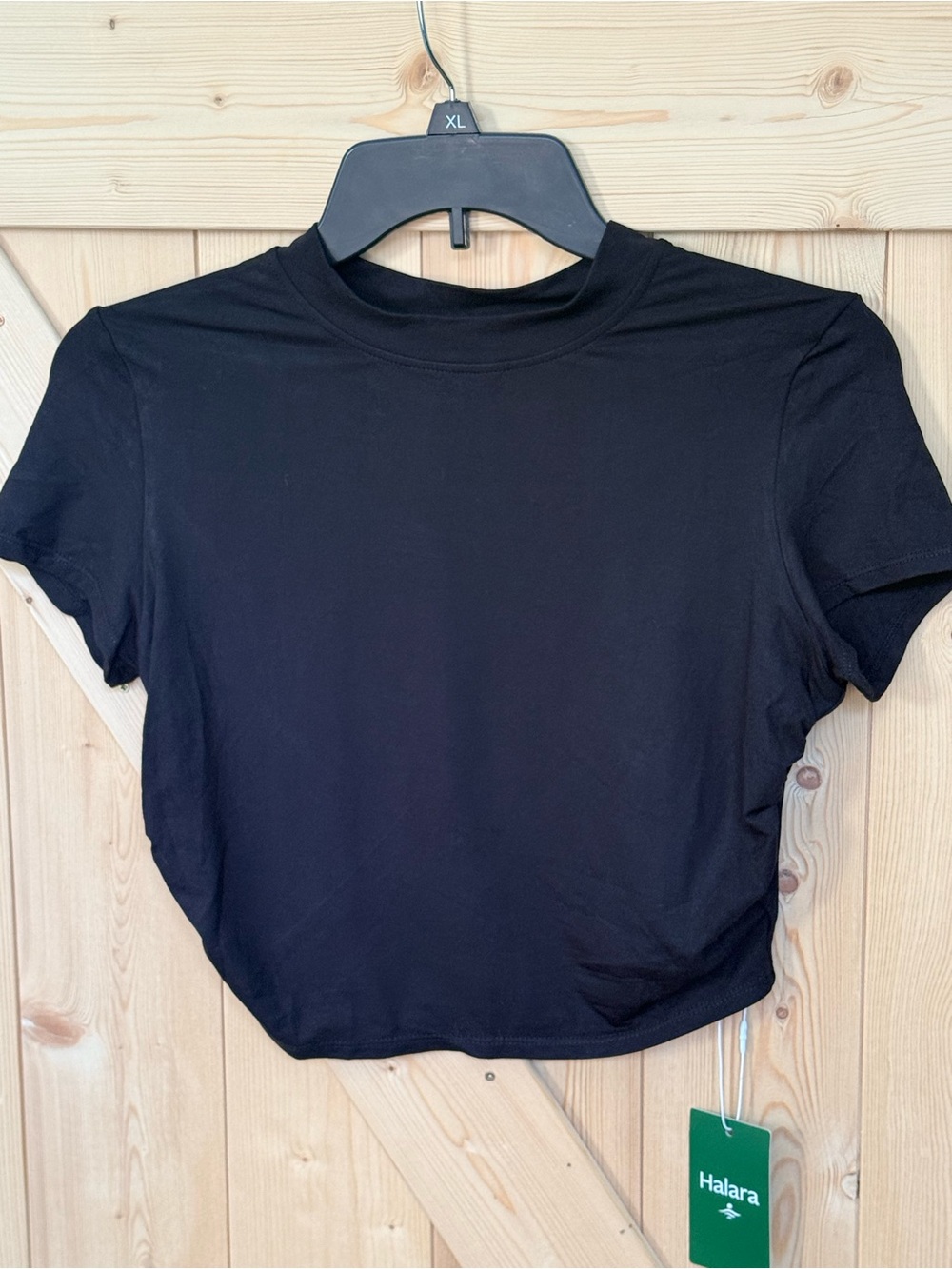 HALARA Black Cropped Tee- NWT